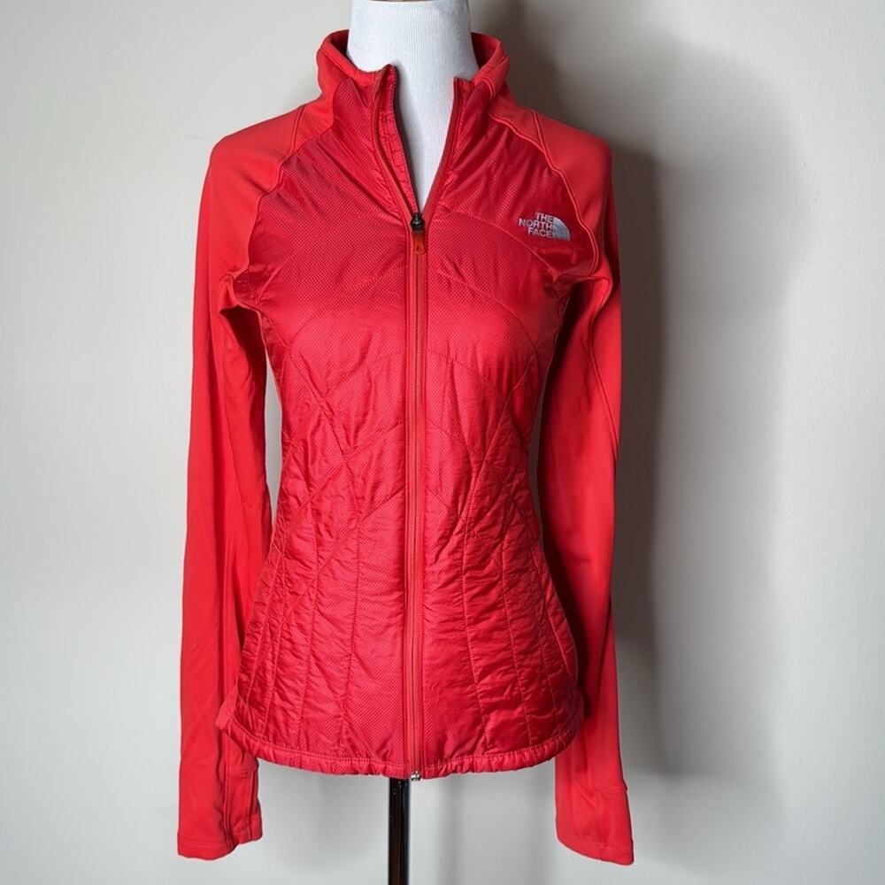 The North Face Red Flash Dry Water Repellent Quilted Zip Jacket